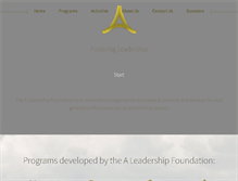 Tablet Screenshot of aleadership.org